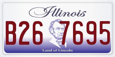 IL license plate B267695