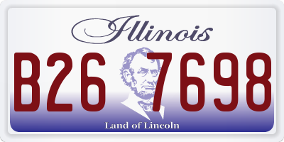IL license plate B267698