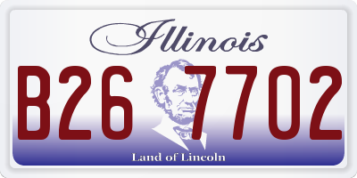 IL license plate B267702