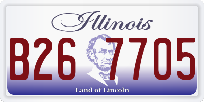 IL license plate B267705