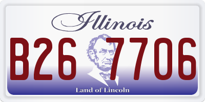 IL license plate B267706