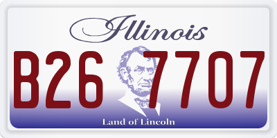 IL license plate B267707