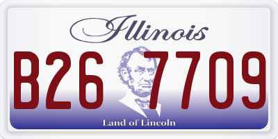 IL license plate B267709