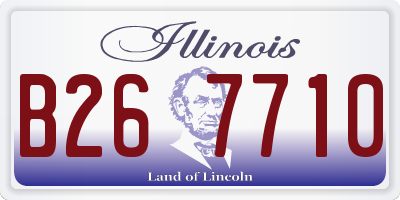IL license plate B267710