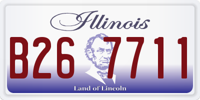 IL license plate B267711