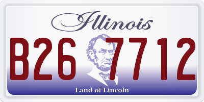 IL license plate B267712