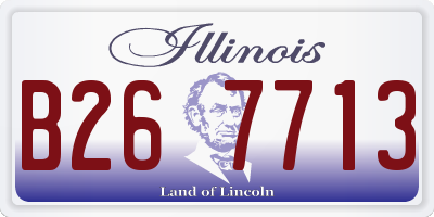 IL license plate B267713