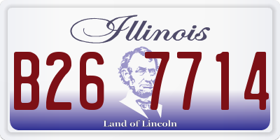 IL license plate B267714