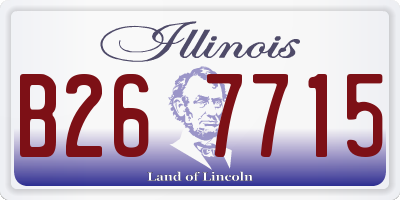 IL license plate B267715
