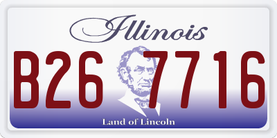 IL license plate B267716