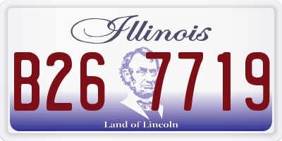IL license plate B267719