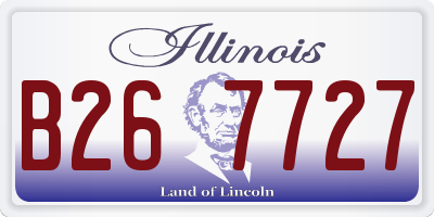 IL license plate B267727