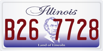 IL license plate B267728