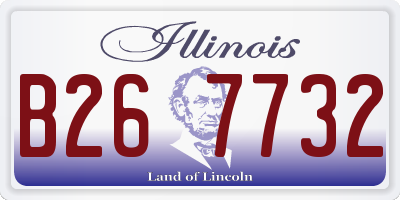 IL license plate B267732