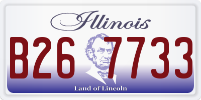 IL license plate B267733