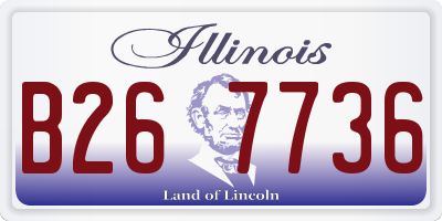 IL license plate B267736