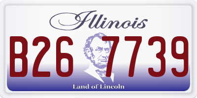 IL license plate B267739