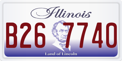 IL license plate B267740