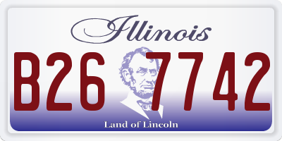 IL license plate B267742