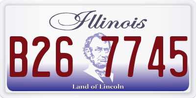 IL license plate B267745