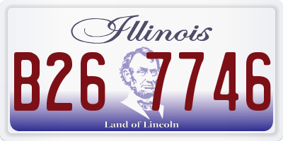 IL license plate B267746