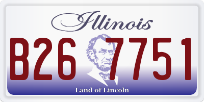 IL license plate B267751