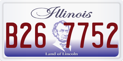 IL license plate B267752