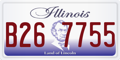 IL license plate B267755