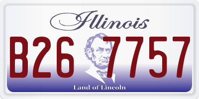 IL license plate B267757