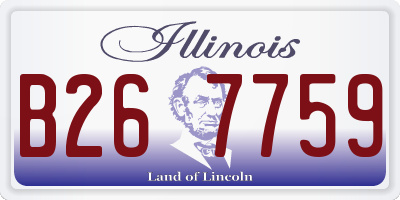 IL license plate B267759
