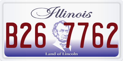 IL license plate B267762