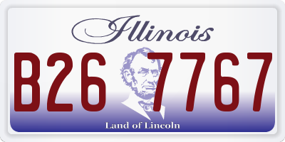 IL license plate B267767