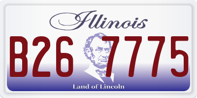 IL license plate B267775
