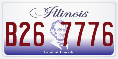 IL license plate B267776