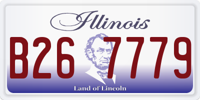 IL license plate B267779