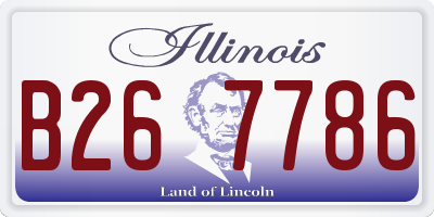 IL license plate B267786