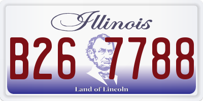 IL license plate B267788
