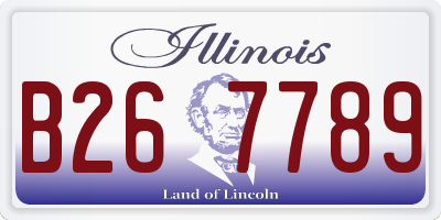IL license plate B267789