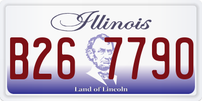 IL license plate B267790