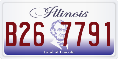 IL license plate B267791