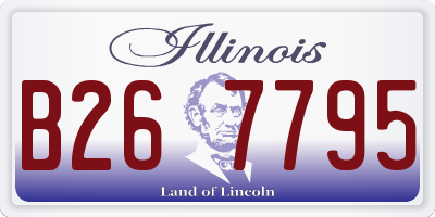 IL license plate B267795