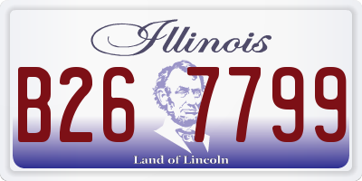 IL license plate B267799