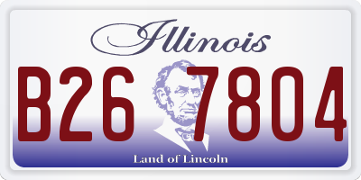IL license plate B267804