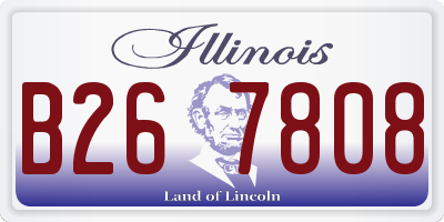 IL license plate B267808