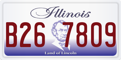 IL license plate B267809