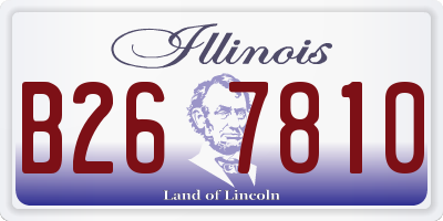 IL license plate B267810
