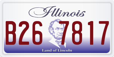 IL license plate B267817
