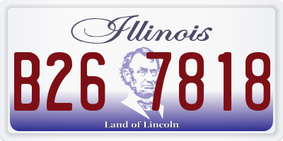 IL license plate B267818