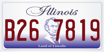 IL license plate B267819