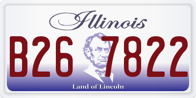IL license plate B267822